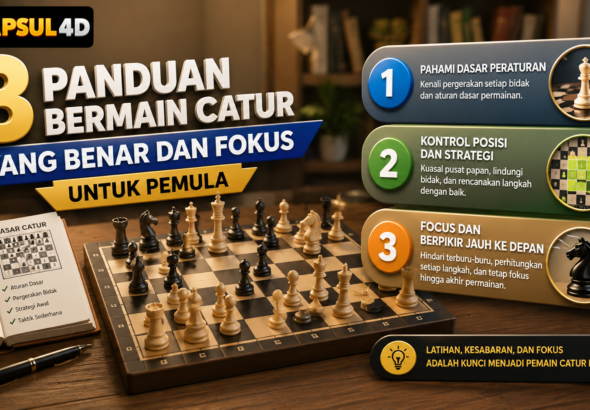 3 Panduan Bermain Catur yang Benar dan Fokus Untuk Pemula