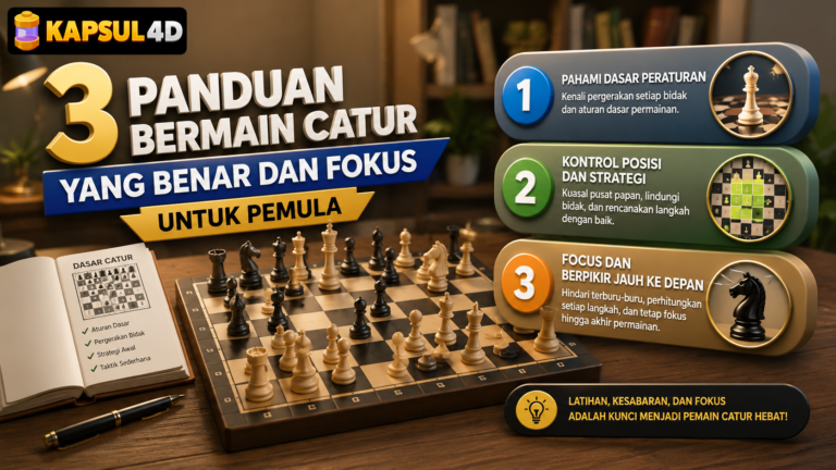 3 Panduan Bermain Catur yang Benar dan Fokus Untuk Pemula