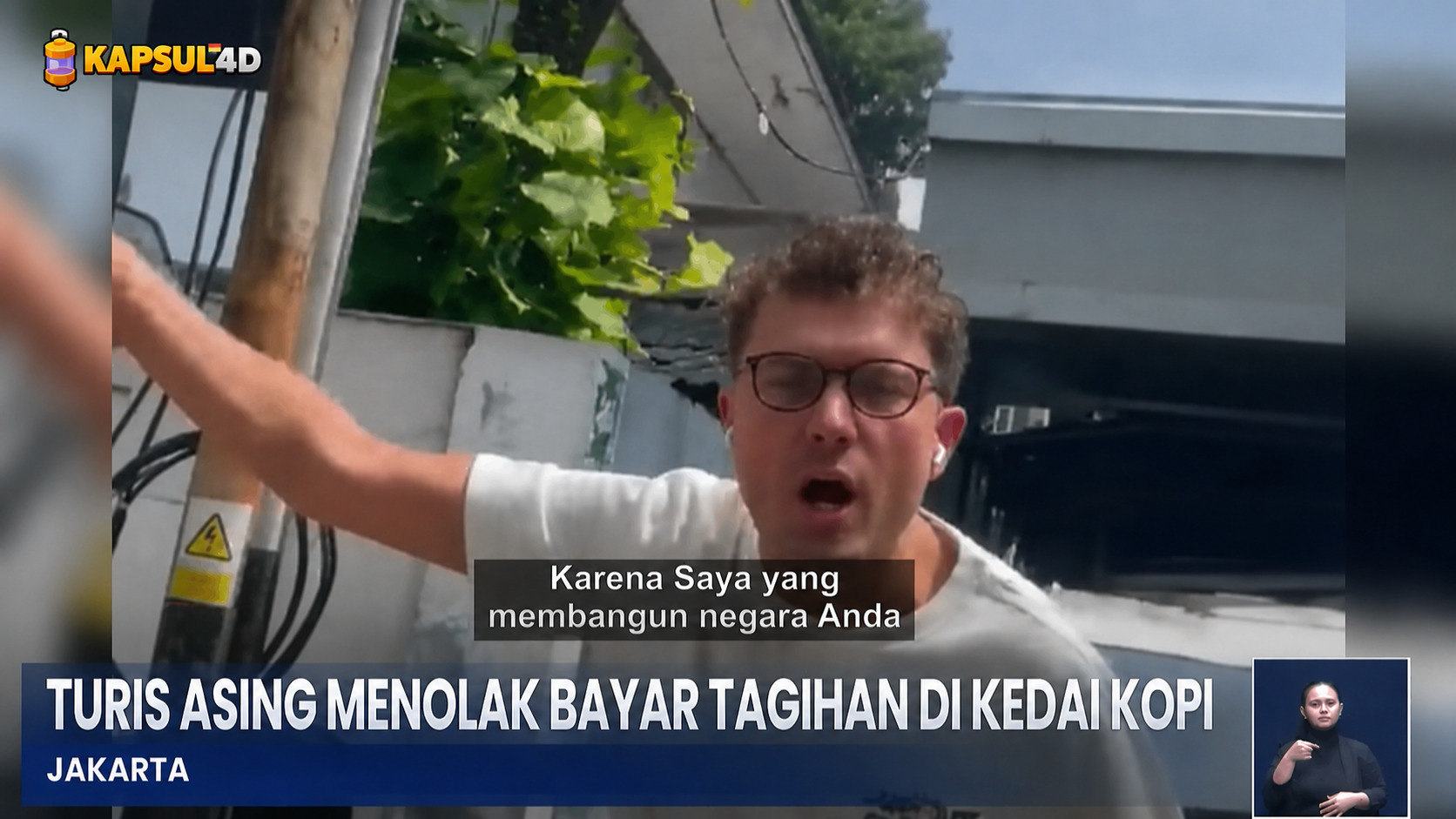 Viral Bule Ogah Bayar Kopi
