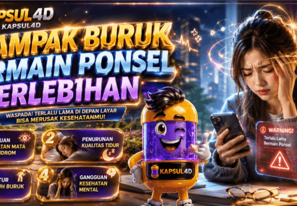 4 DAMPAK BURUK BERMAIN PONSEL BERLEBIHAN - PUSAT KAPSUL4D