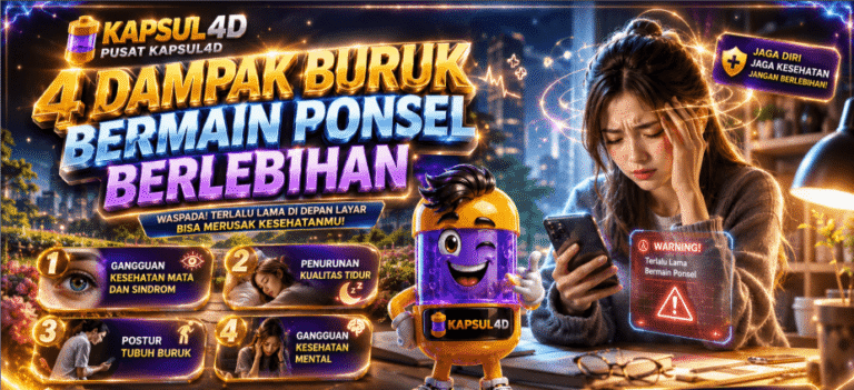4 DAMPAK BURUK BERMAIN PONSEL BERLEBIHAN - PUSAT KAPSUL4D