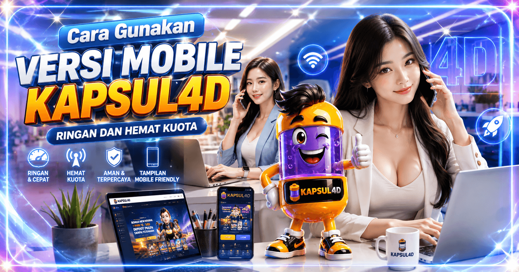 Cara Gunakan Versi Mobile Kapsul4D