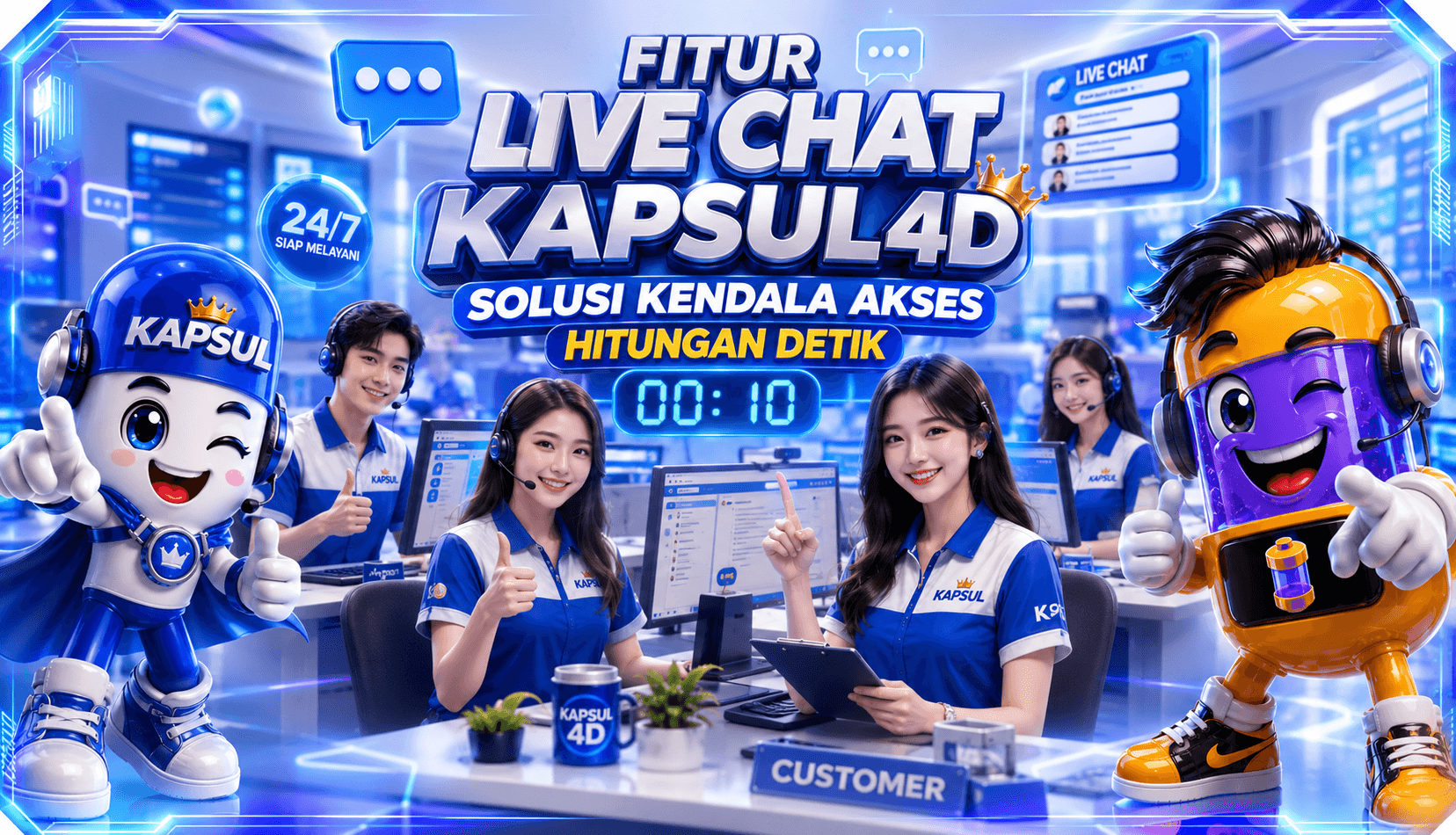 Fitur Live Chat Kapsul4D