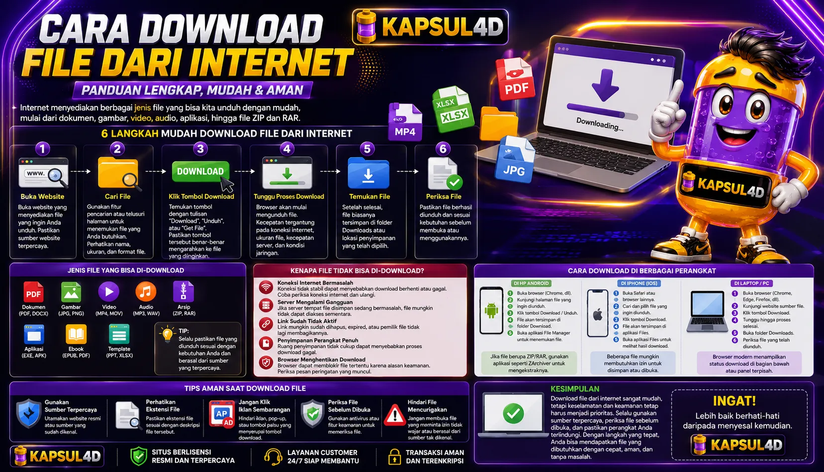 PANDUAN DOWNLOAD FILE DARI INTERNET